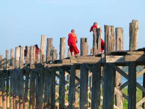 Myanmar photos- U Bein’s Bridge at Amarapura
