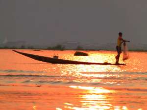 Myanmar photos - Sunset - Inle Lake