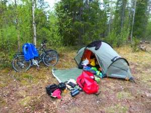 Bicycle touring in Lapland