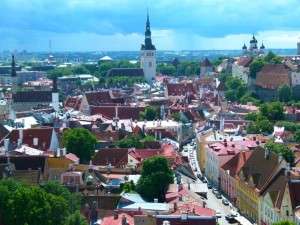 Tallinn Estonia - View from St Olafs