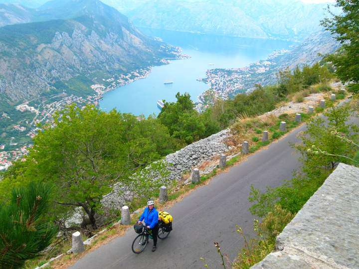 Cycling the Serpentines - Bay of Kotor, Montenegro