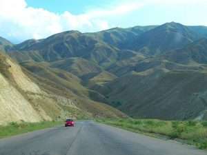 Good road from Bishkek to Osh Kyrgyzstan