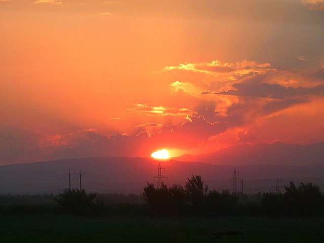 Sunset - 4 hours from Osh Kyrgyzstan