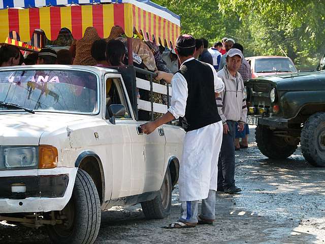 Local transport Arslanbob Kyrgyzstan