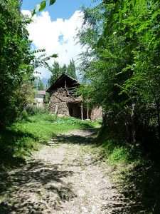 Rustic cabin Arslanbob Kyrgyzstan