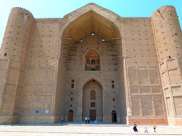 Imposing Entry - Mausoleum Turkistan Kazakhstan
