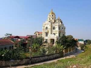 Church in fields North Vietnam