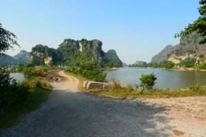 Maze of karsts Ninh Binh on our Vietnam Cycle Tour