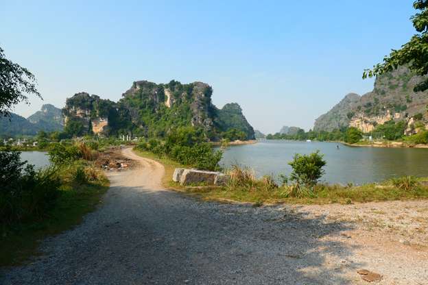 Maze of karsts Ninh Binh on our Vietnam Cycle Tour