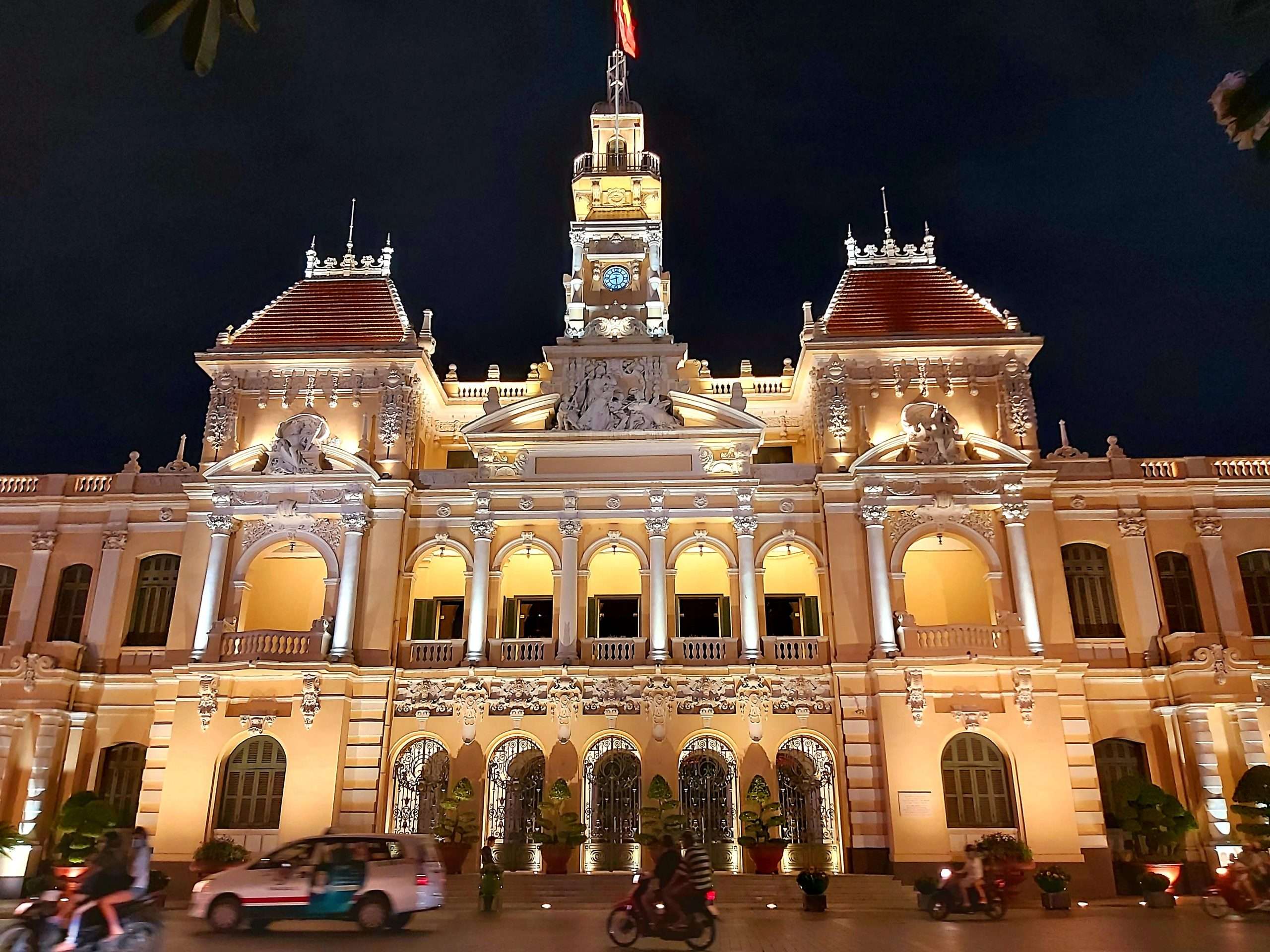 People's Committee Building at night - Ho Chi Minh city