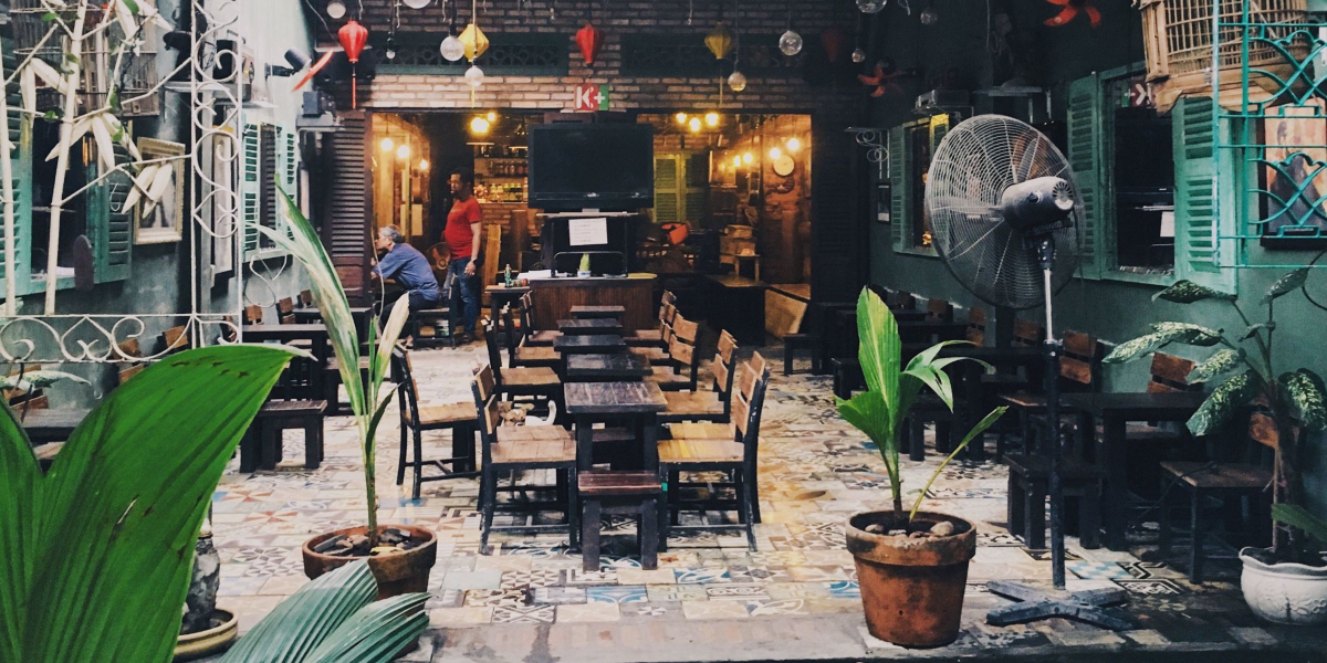 Old cafe in Ho Chi Minh city