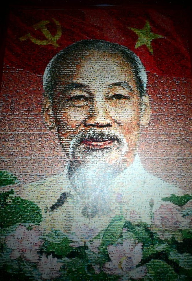 Mosaic of President Ho Chi Minh in the Museum of the same name.