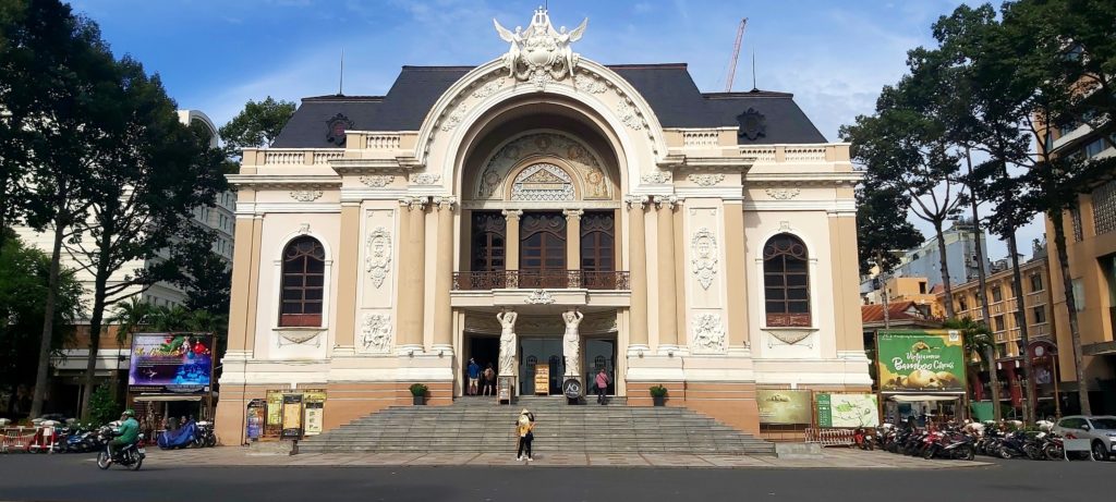 The front of the Saigon Opera House
