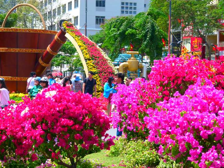 Flower Street in Ho Chi Minh City for TET