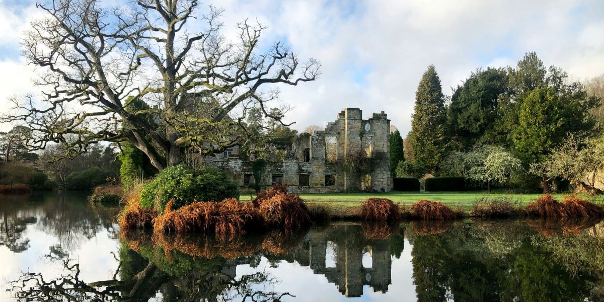 Ruined castle in Kent UK